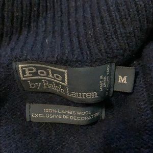 Wool polo sweater